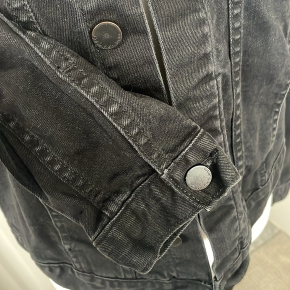 Calvin Klein Jeans Black Denim Jacket - Picture 7 of 8